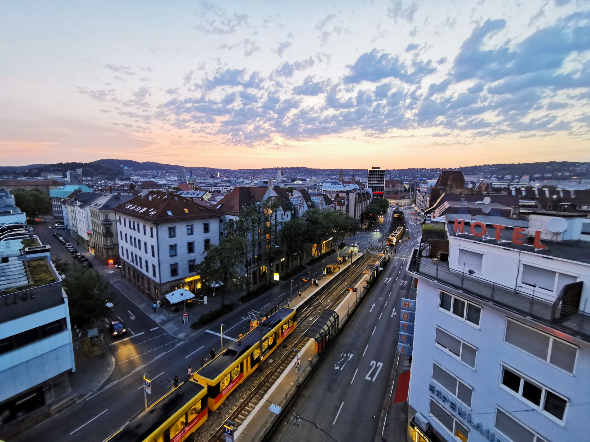 Blick von der Dachterrasse